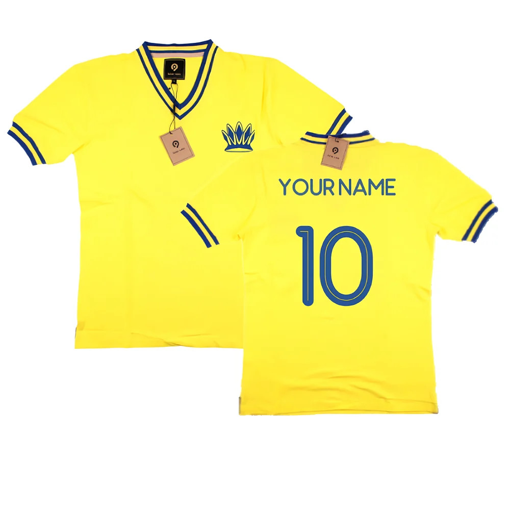 False Nein Ukraine Home Shirt (Your Name) Polyester Men's Yellow Large