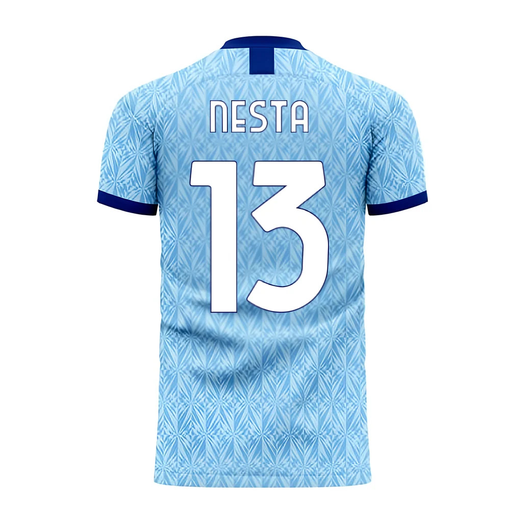 Lazio 1990S Home Retro Concept Kit (Libero) (Nesta 13) Polyester Alessandro Nesta Made By: Libero Sportswear Men's Blue 3XL