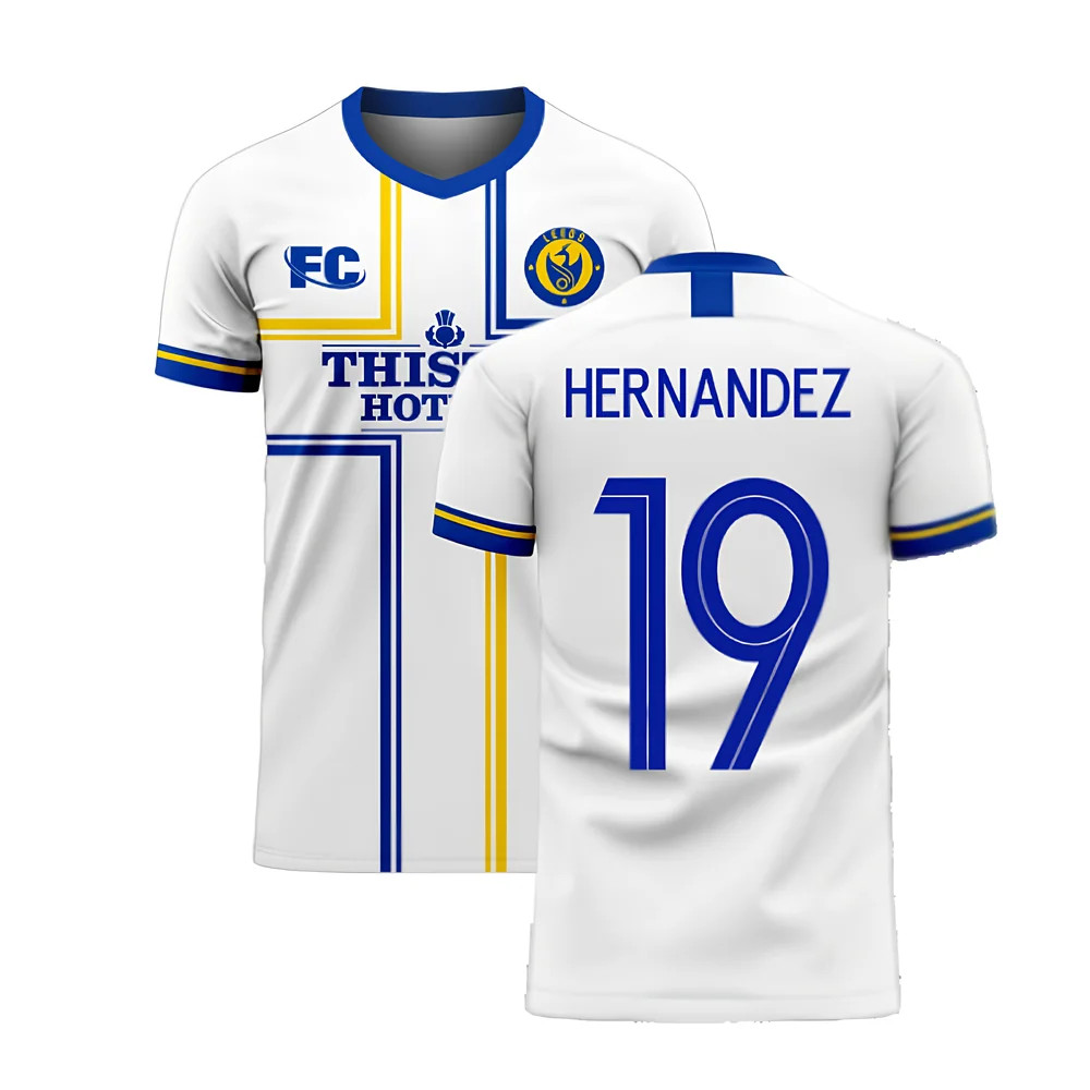 '20-'21 Leeds Home Concept Football Kit (Fans Culture) (Hernandez 19) Polyester Paolo Hernandez Men's White Xxl