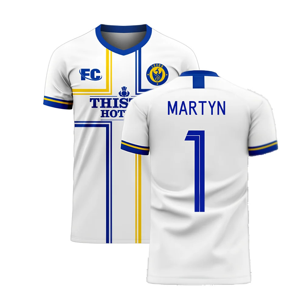 '20-'21 Leeds Home Concept Football Kit (Fans Culture) (Martyn 1) Polyester Nigel Martyn Men's White Xxl