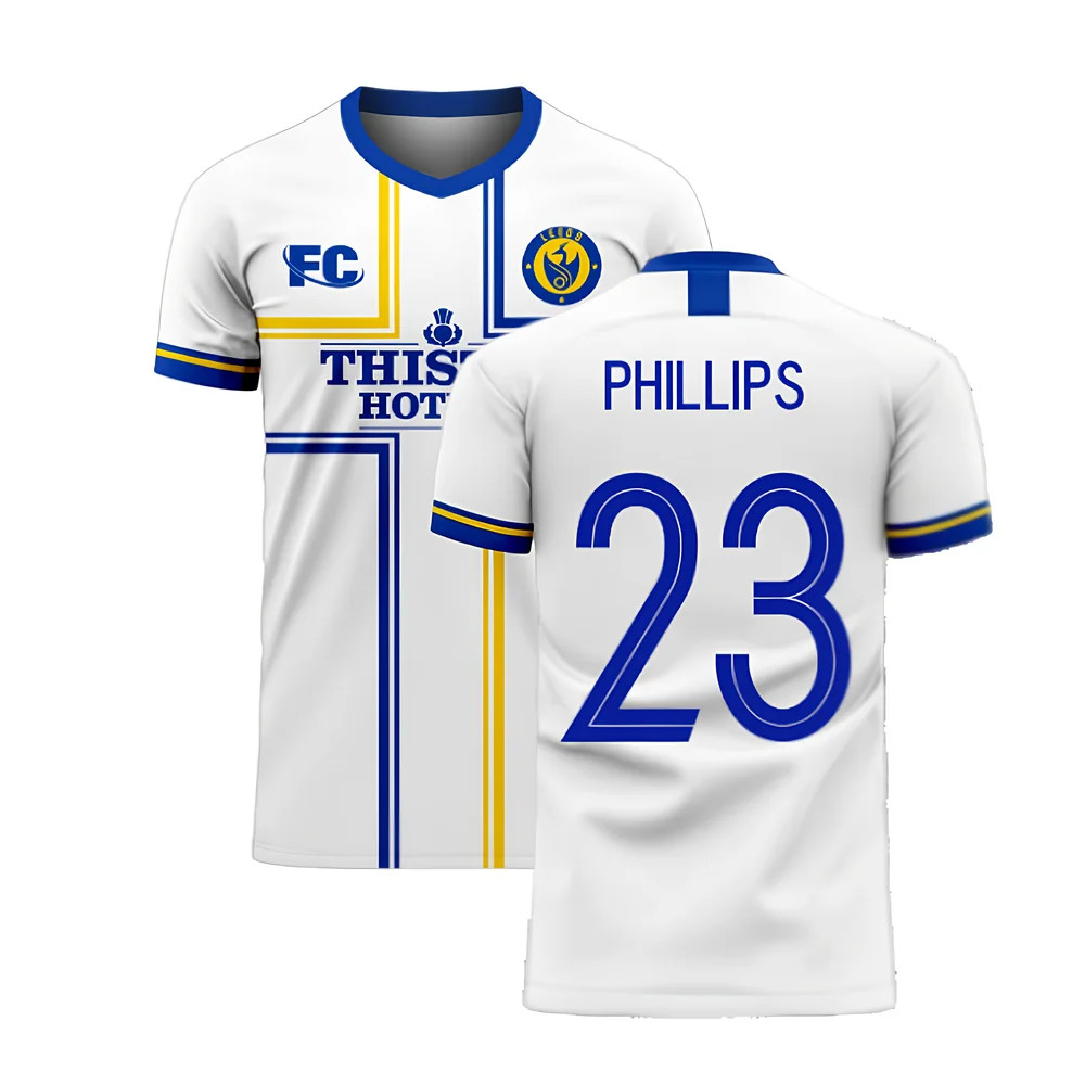 '20-'21 Leeds Home Concept Football Kit (Fans Culture) (Phillips 23) Polyester Kalvin Phillips Men's White Xxl