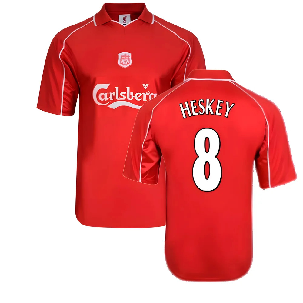 Liverpool 2000 Home Shirt (Heskey 8) Polyester Made By: Score Draw Men's Red Xxl