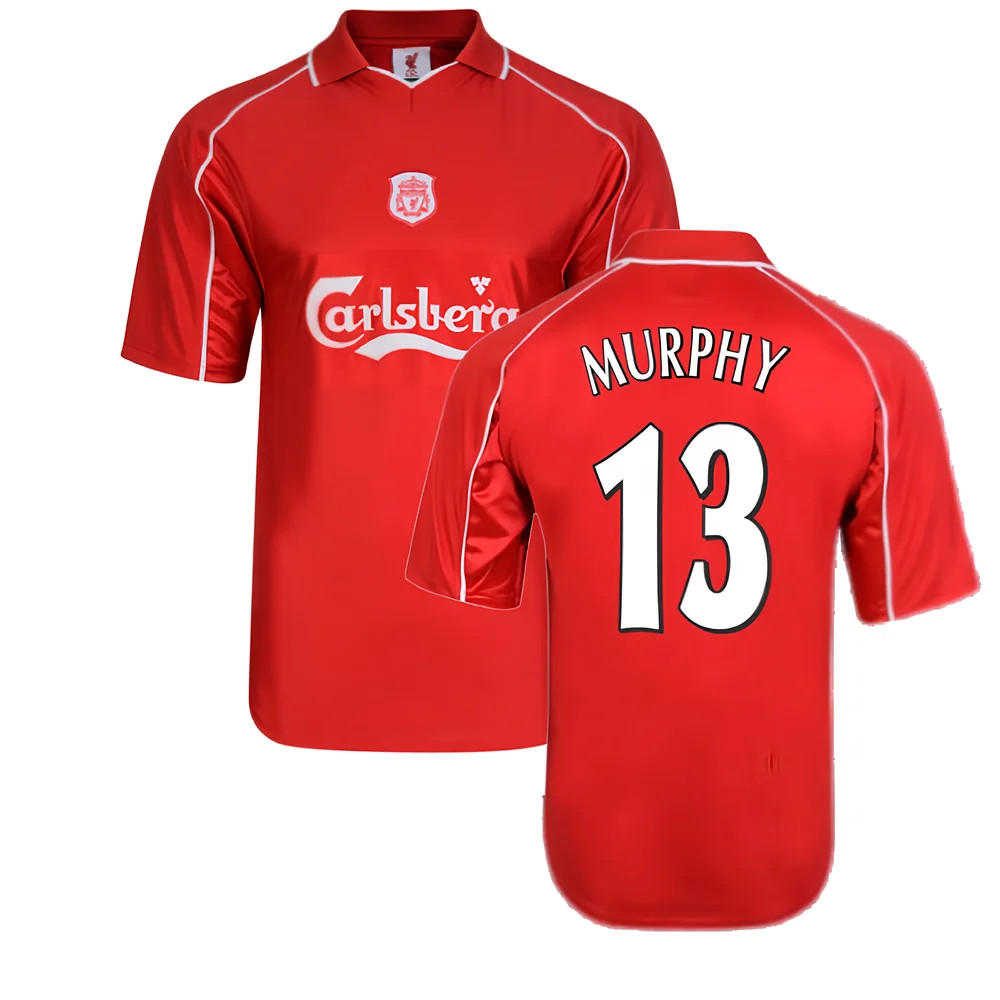 Liverpool 2000 Home Shirt (Murphy 13) Polyester Made By: Score Draw Men's Red Xxl