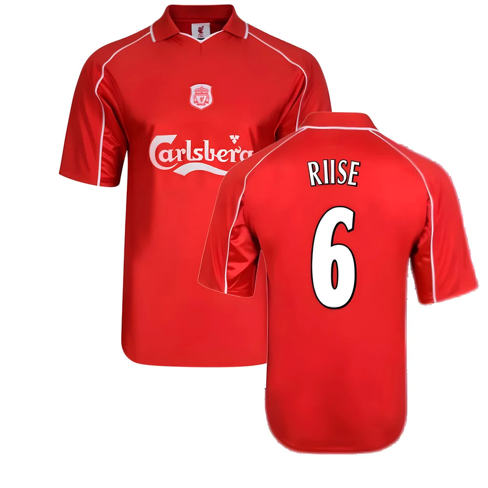 Liverpool 2000 Home Shirt (Riise 6) Polyester John Arne Riise Made By: Score Draw Men's Red Xxl