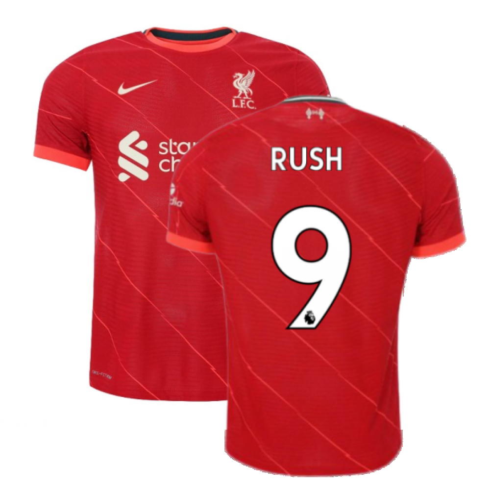 '21-'22 Liverpool Vapor Home Shirt (Rush 9) Polyester Ian Rush Made By: Nike Men's Red Medium