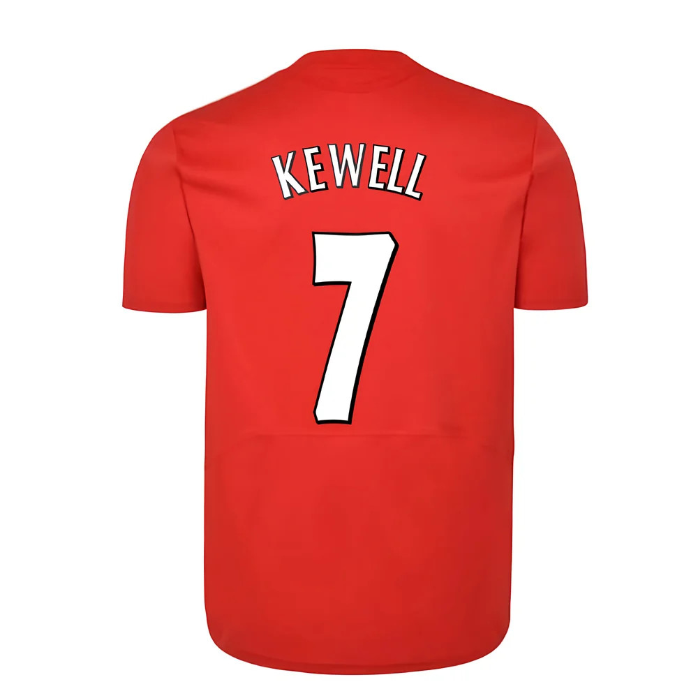 Liverpool Fc 2005 Champions League Final Shirt (Kewell 7) Polyester Made By: Score Draw Men's Red Xxl