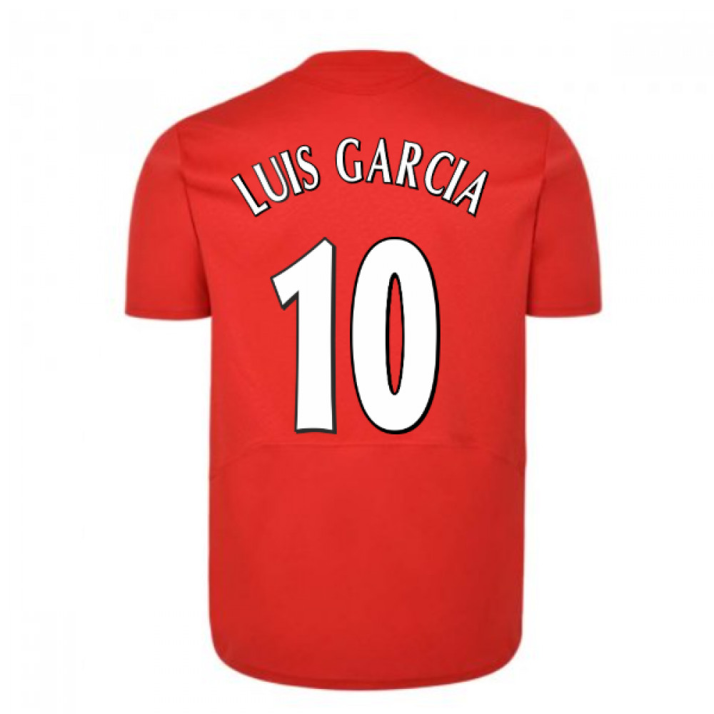 Liverpool Fc 2005 Champions League Final Shirt (Luis Garcia 10) Polyester Made By: Score Draw Men's Red Large