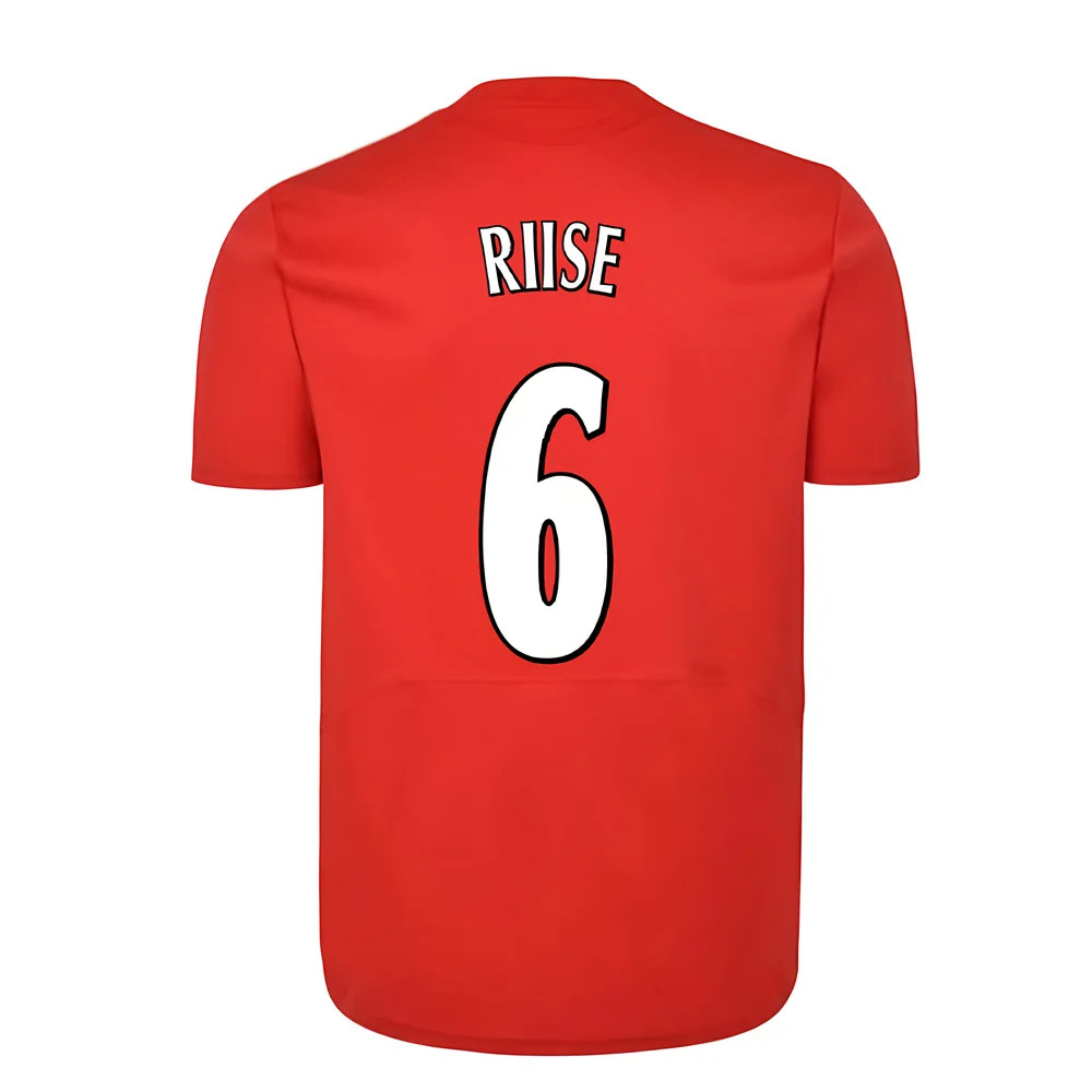 Liverpool Fc 2005 Champions League Final Shirt (Riise 6) Polyester Made By: Score Draw Men's Red Xxl