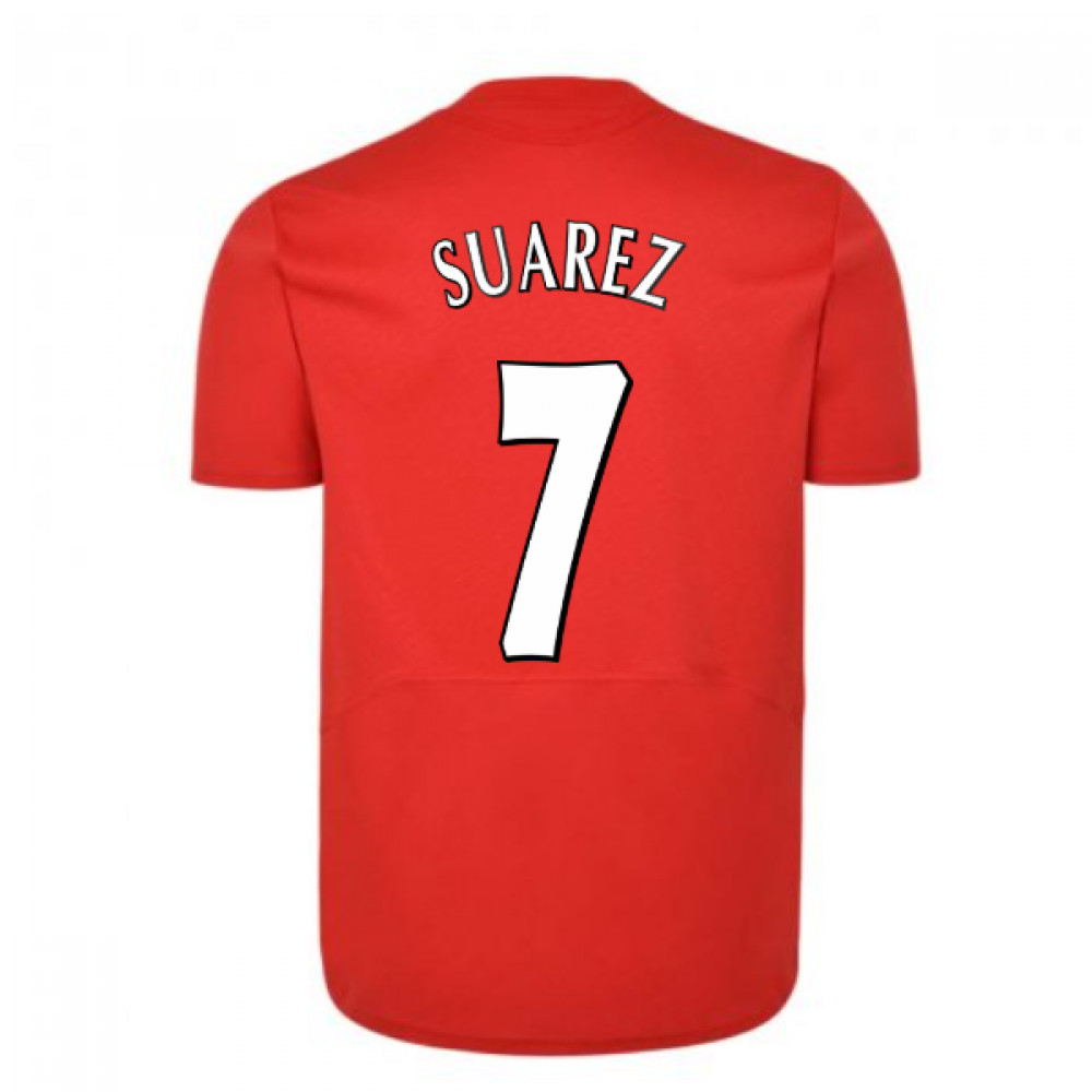 Liverpool Fc 2005 Champions League Final Shirt (Suarez 7) Polyester Luis Suarez Made By: Score Draw Men's Red Xxl