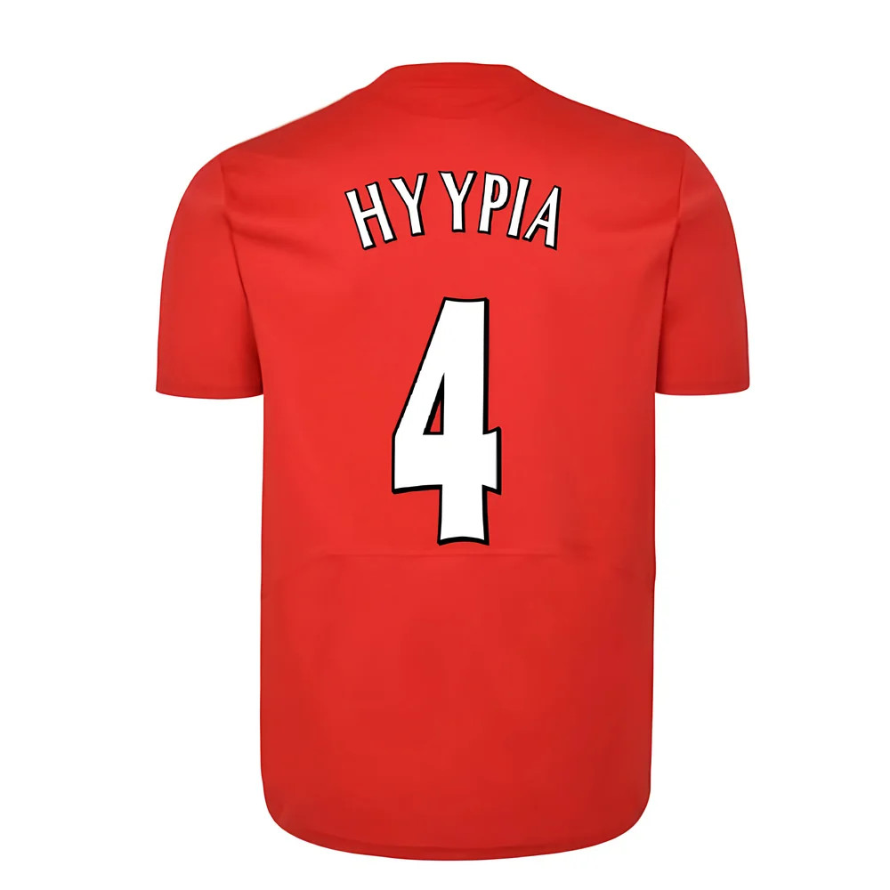 Liverpool Fc 2005 Istanbul Home Shirt (Hyypia 4) Polyester Sami Hyypia Made By: Toffs Men's Red Small