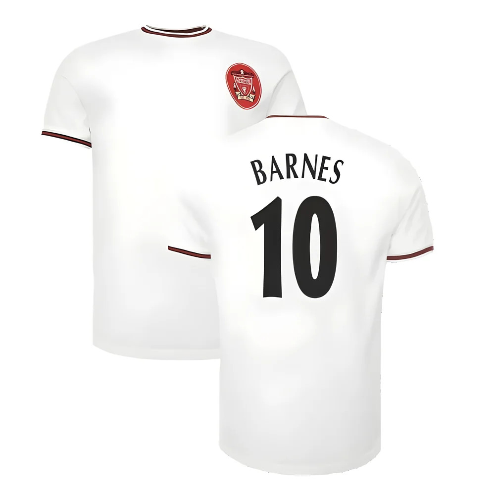 Liverpool Heritage 1997 Ecru Away Tee (Barnes 10) Polyester John Barnes Men's White Medium