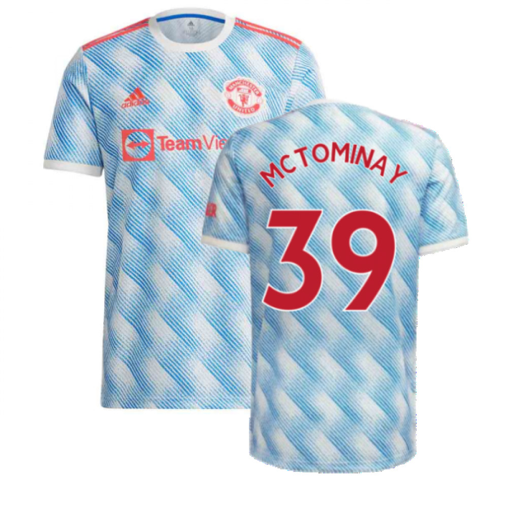 '21-'22 Man Utd Away Shirt (Mctominay 39) Polyester Scott Mctominay Manchester United Made By: Adidas Men's White 3XL