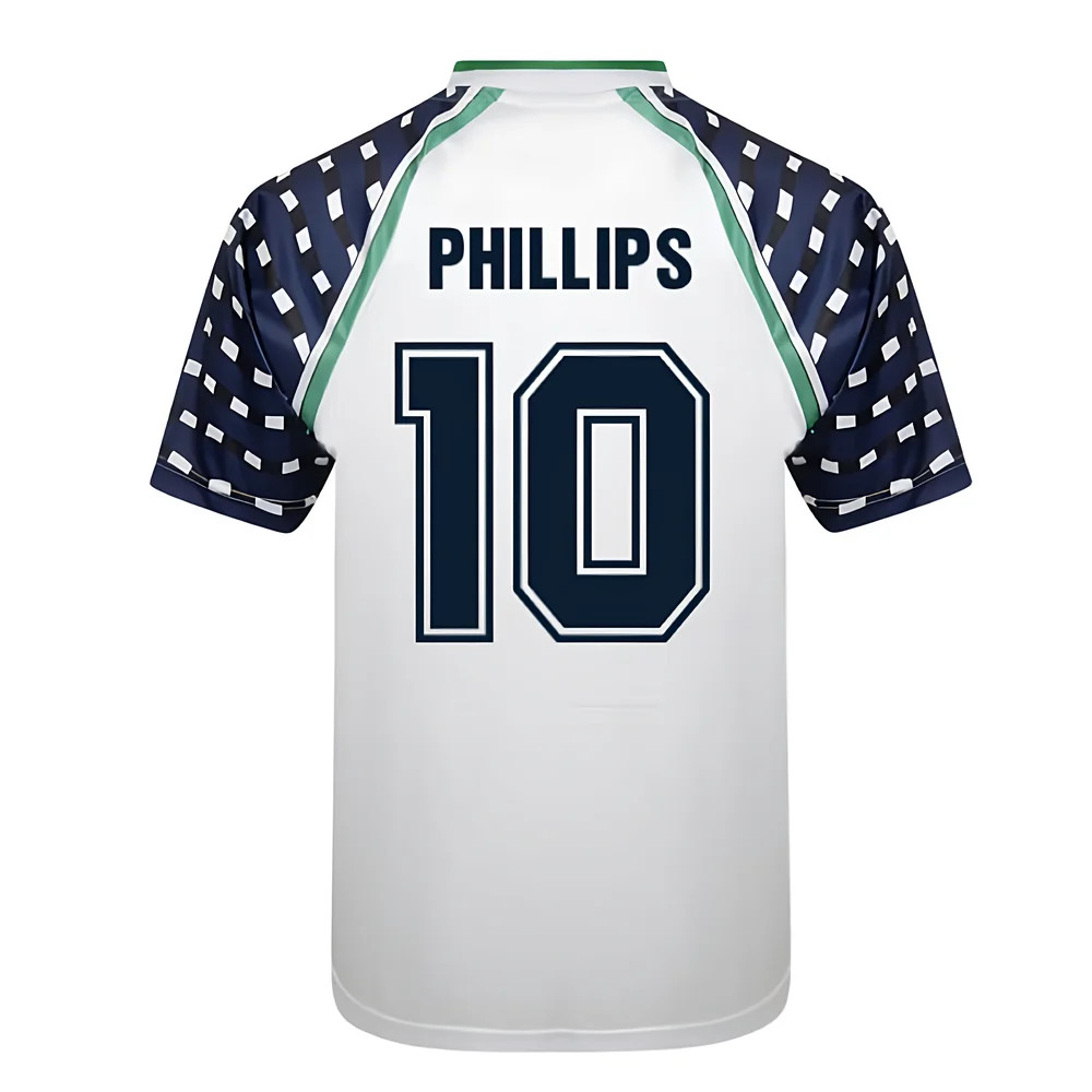 Score Draw Sunderland 1992 Fa Cup Away Shirt (Phillips 10) Polyester Men's White Medium