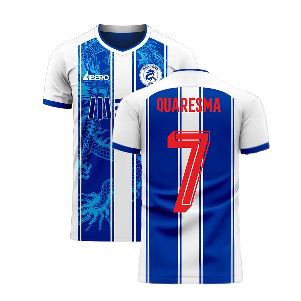 '25-'26 Porto Home Concept Football Kit (Libero) (Quaresma 7) Polyester Ricardo Quaresma Made By: Libero Sportswear Men's Blue Large