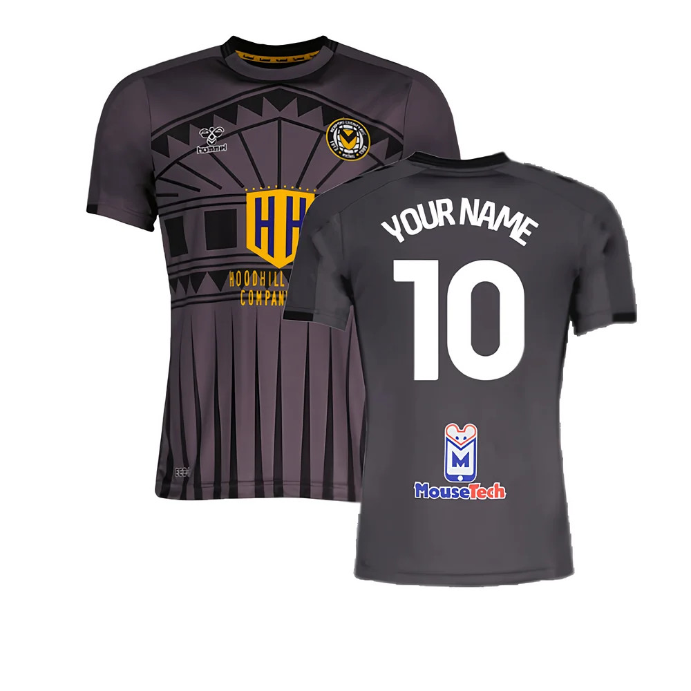 '22-'23 Newport County Away Shirt (Your Name) Polyester Made By: Hummel Men's White Extra Large
