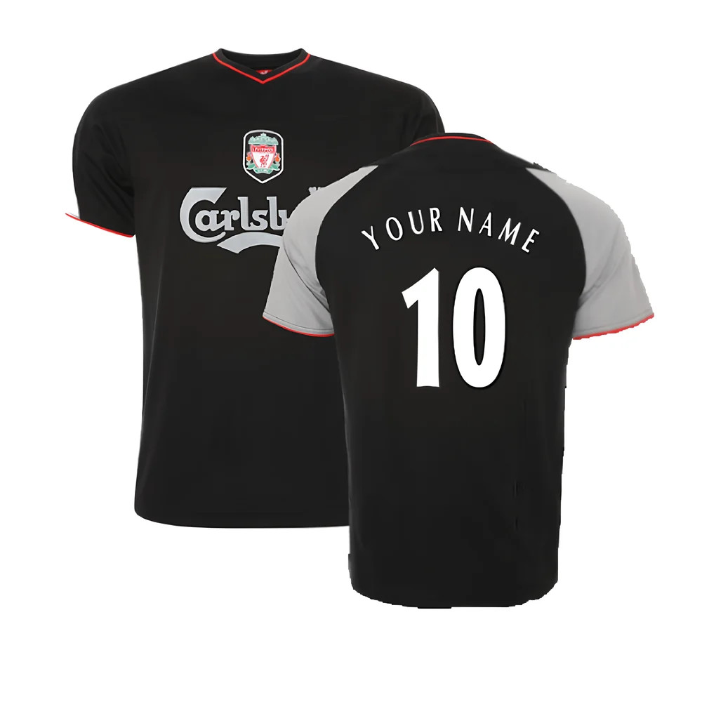 '02-'03 Liverpool Away Retro Shirt (Your Name) Polyester Men's Black Medium