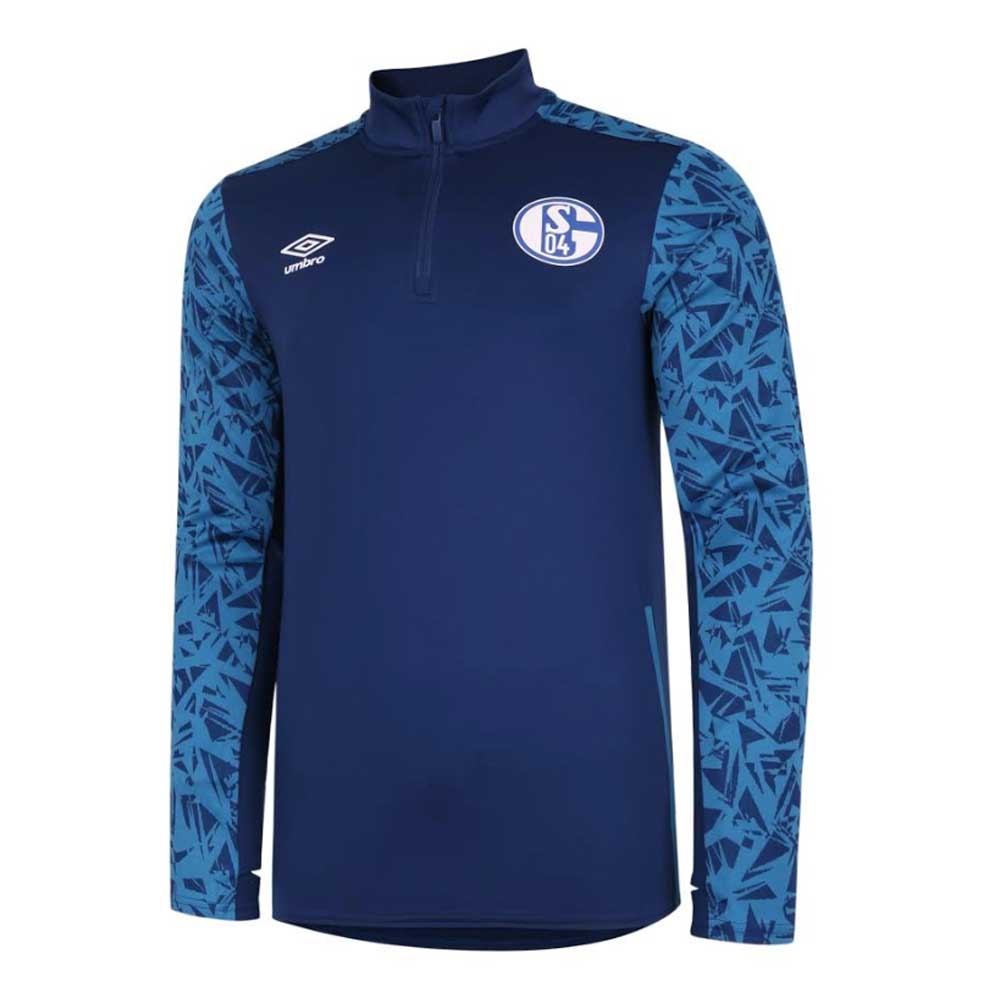 Click to view product details and reviews for 2020 2021 Schalke Half Zip Training Top Blue.