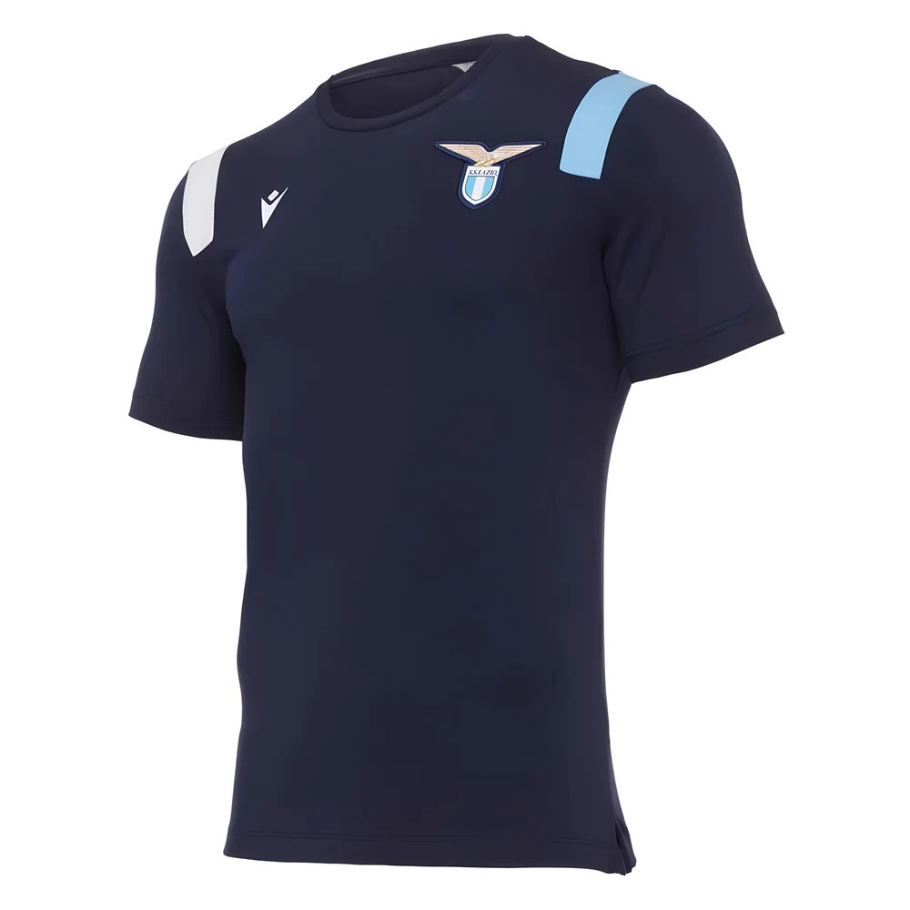 Click to view product details and reviews for 2020 2021 Lazio Poly Cotton T Shirt Navy.