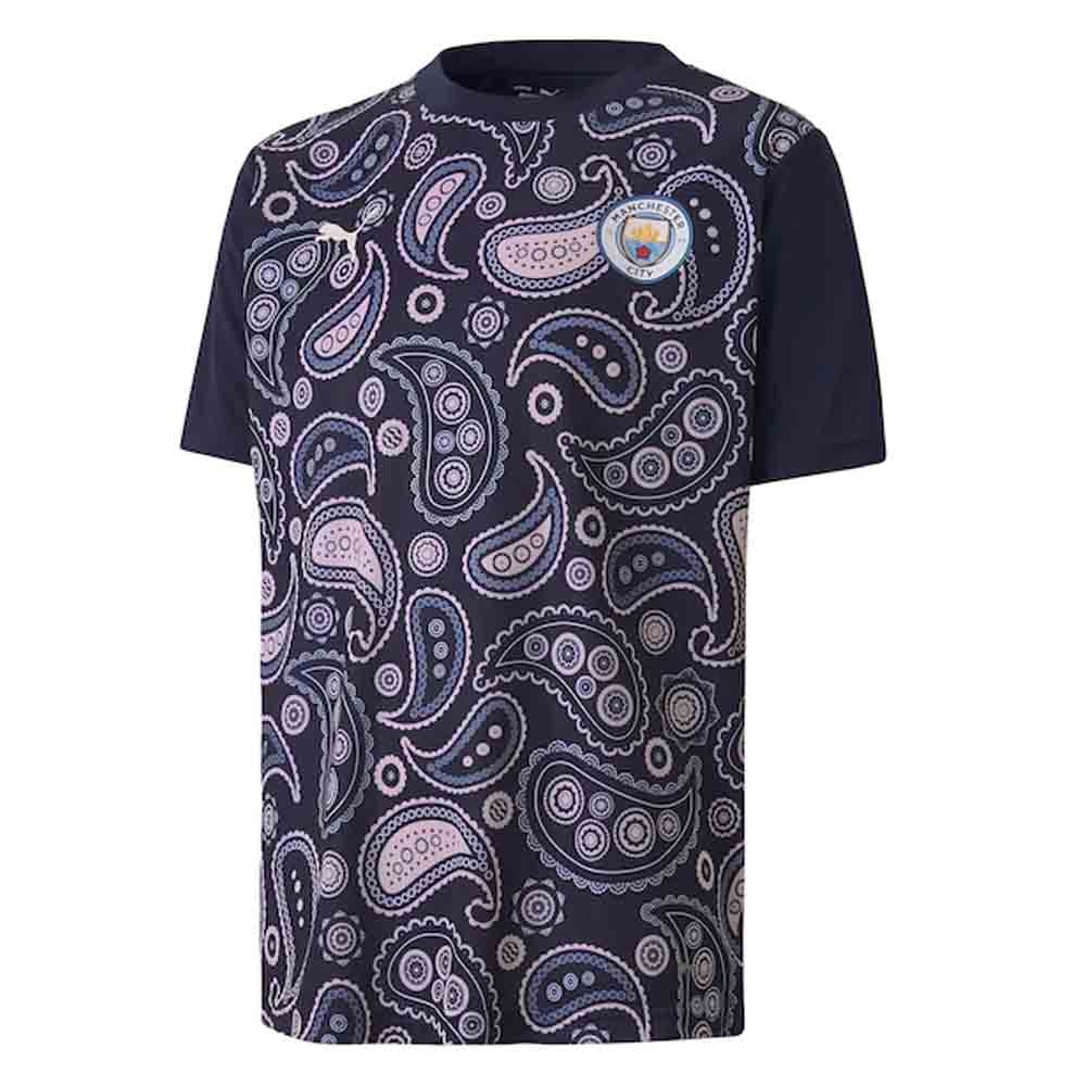 Click to view product details and reviews for 2020 2021 Man City Stadium Jersey Peacot Lilac Kids.