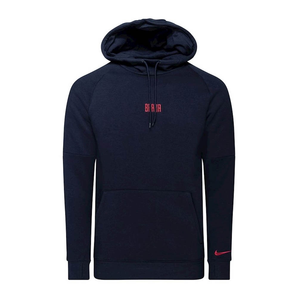 Click to view product details and reviews for 2020 2021 Barcelona Fleece Hoodie Dark Obsidian.