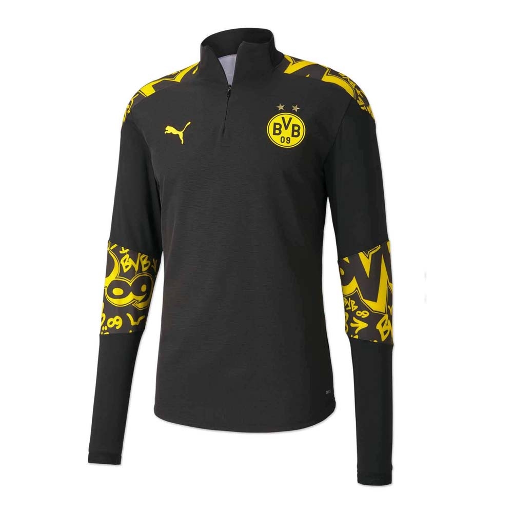 Click to view product details and reviews for 2020 2021 Borussia Dortmund Half Zip Top Black Yellow Kids.