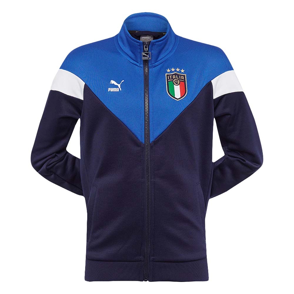 Click to view product details and reviews for 2020 2021 Italy Iconic Mcs Track Jacket Blue Kids.