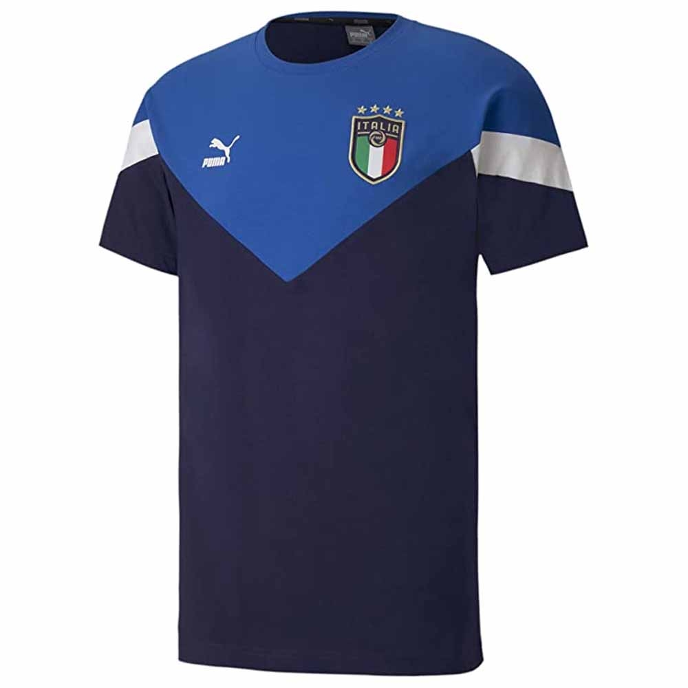 Click to view product details and reviews for 2020 2021 Italy Iconic Mcs Tee Peacot Blue.