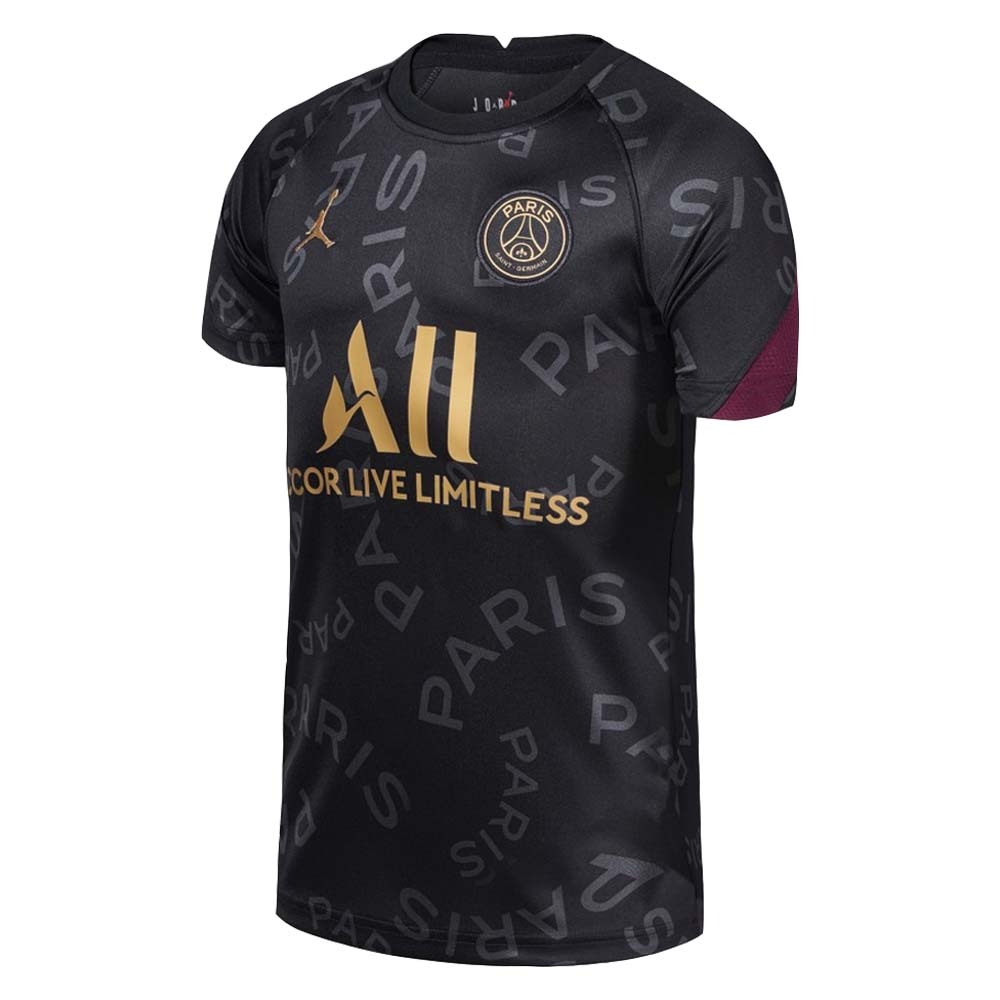 Click to view product details and reviews for 2020 2021 Psg Cl Pre Match Dry Training Shirt Black Kids.