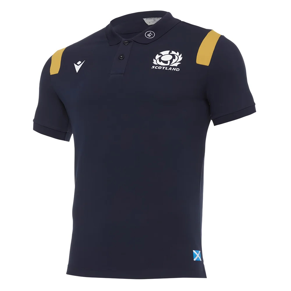 Click to view product details and reviews for 2020 2021 Scotland Official Polycotton Polo Shirt Navy.