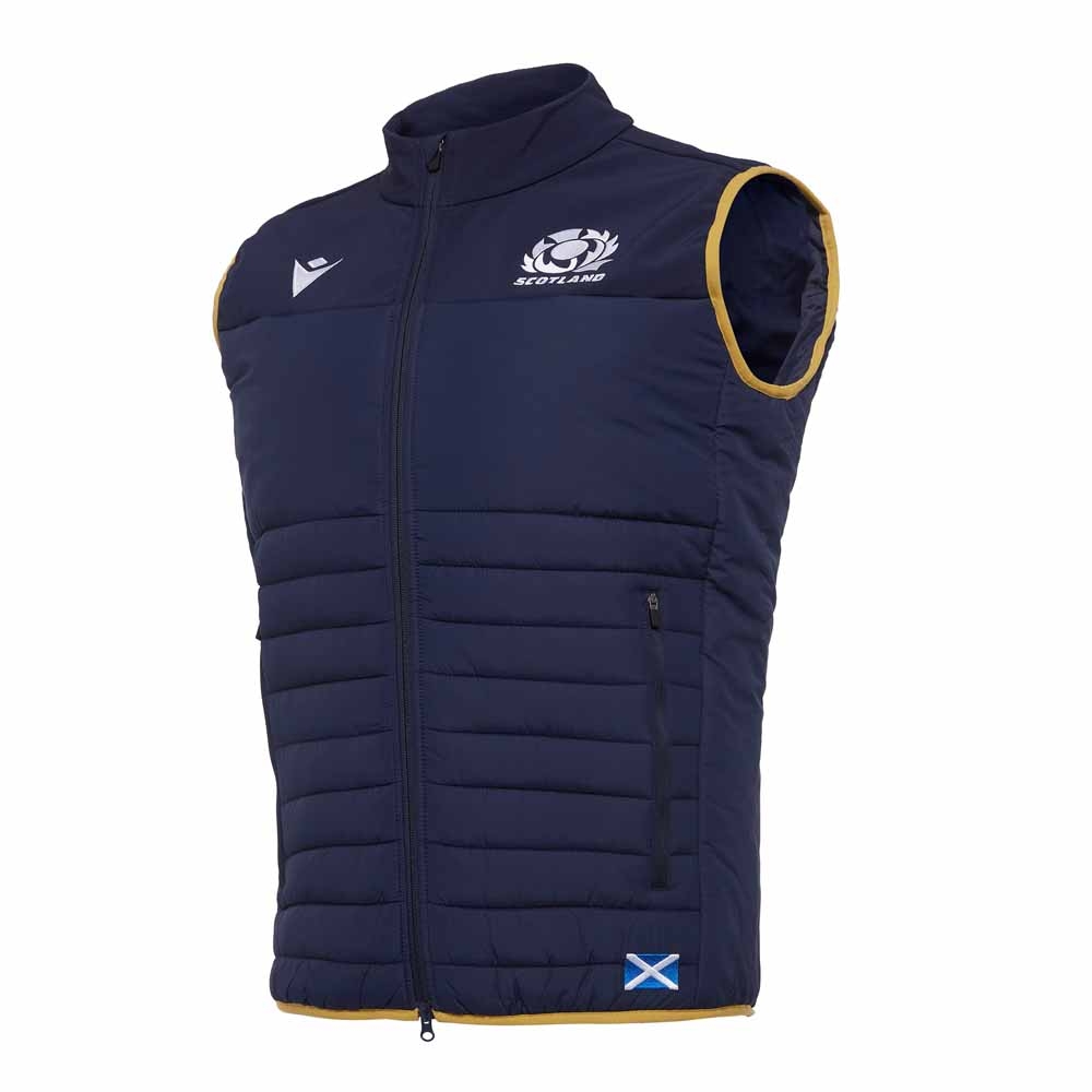 Click to view product details and reviews for 2020 2021 Scotland Padded Gilet Navy.