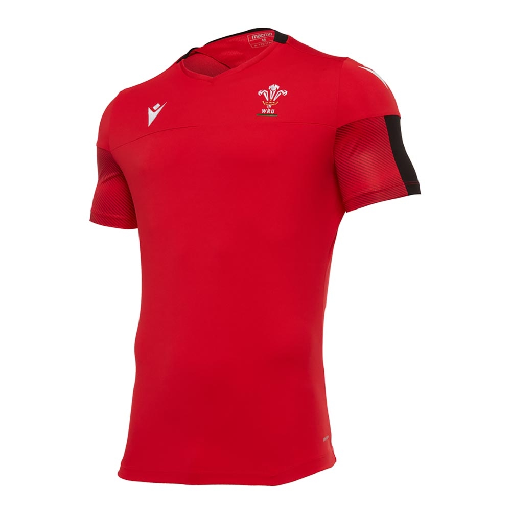Click to view product details and reviews for 2020 2021 Wales Poly Dry Training Shirt Red.