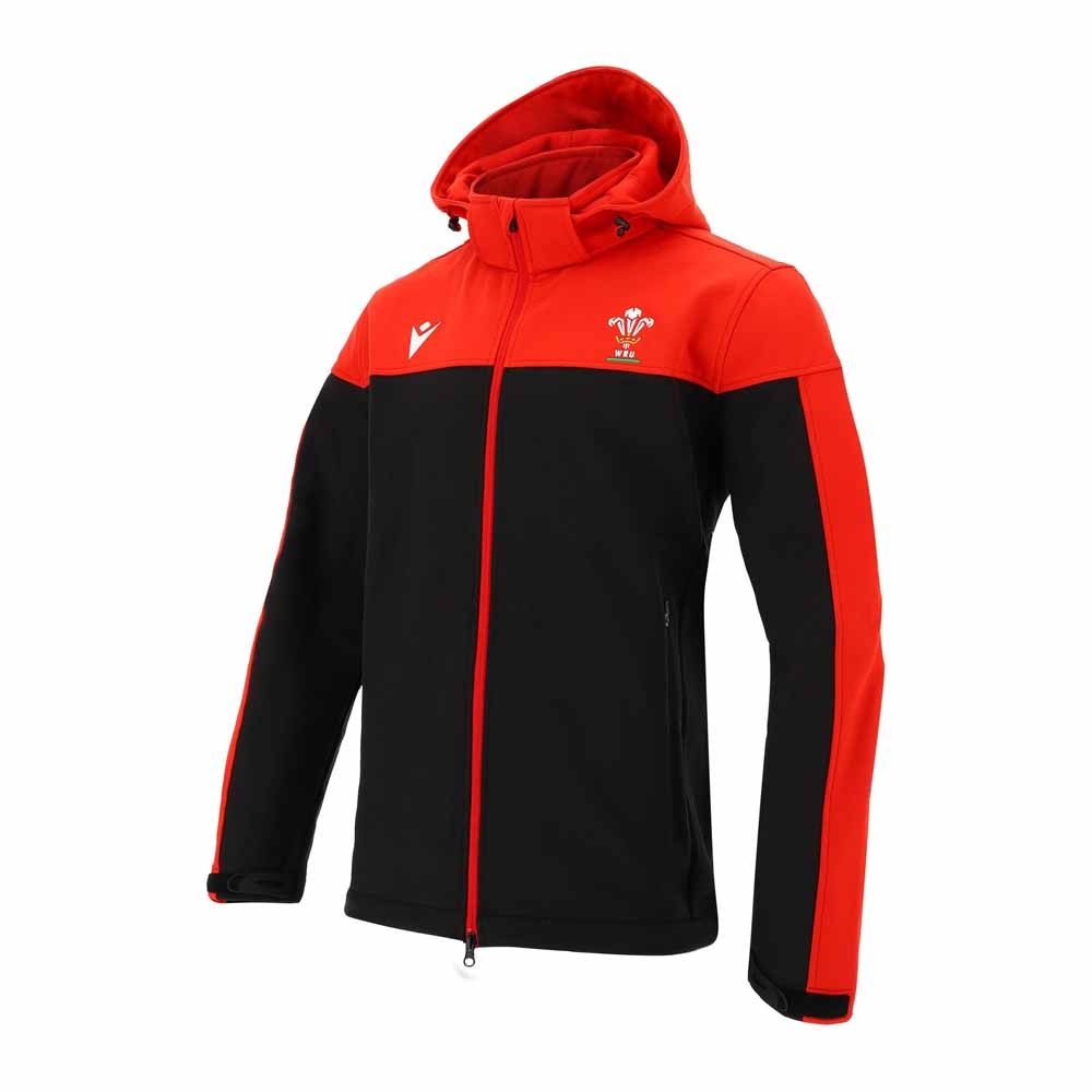 Click to view product details and reviews for 2020 2021 Wales Softshell Full Zip Jacket Black.