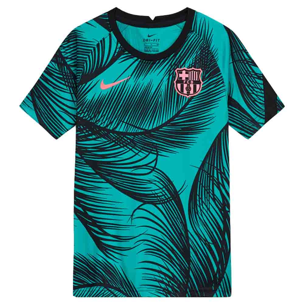 Click to view product details and reviews for 2020 2021 Barcelona Cl Pre Match Training Shirt Green Kids.