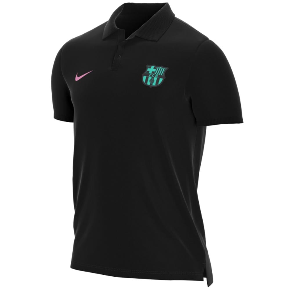 Click to view product details and reviews for 2020 2021 Barcelona Matchup Core Polo Shirt Black.
