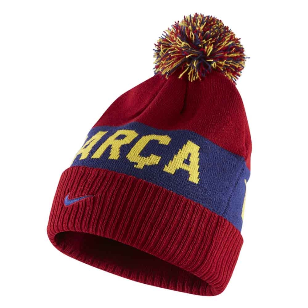 Click to view product details and reviews for 2020 2021 Barcelona Pom Beanie Red.