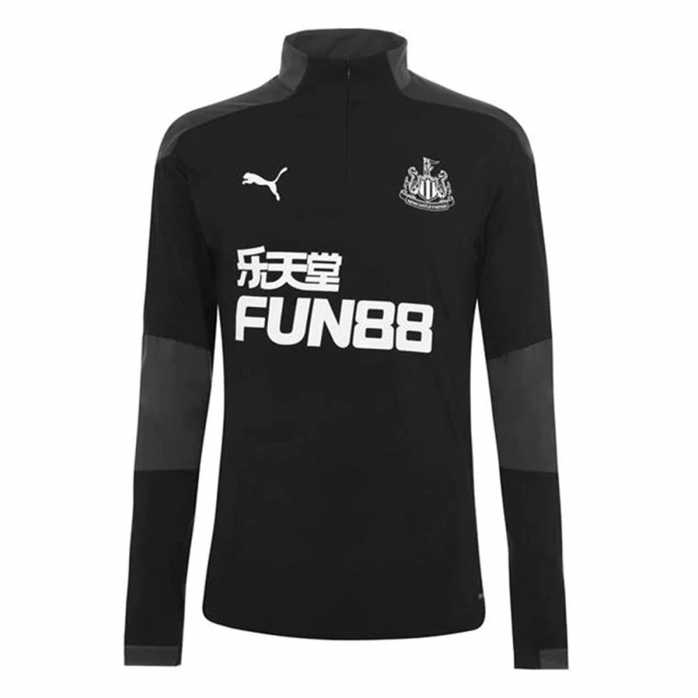 2020 2021 Newcastle Half Zip Training Top Black 65647503 Uksoccershop