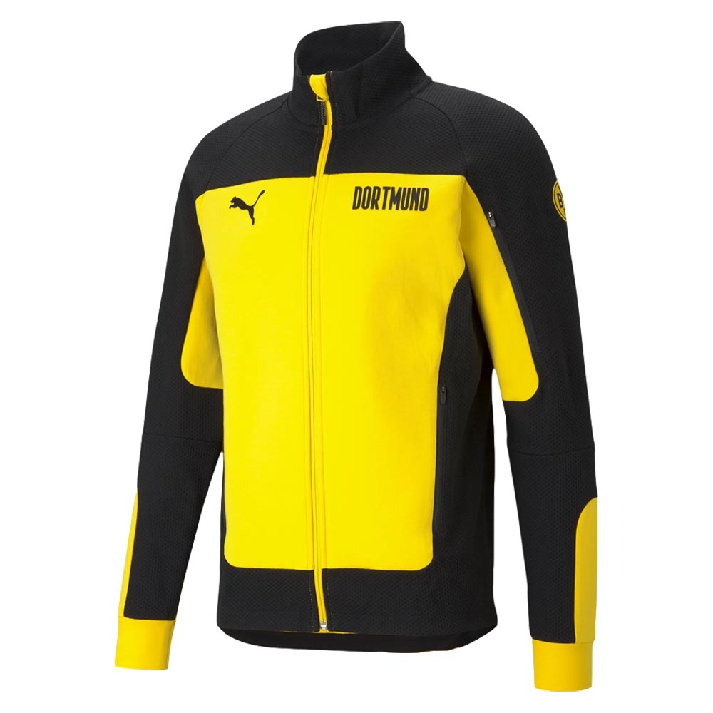 Click to view product details and reviews for 2020 2021 Borussia Dortmund Evostripe Jacket Yellow.