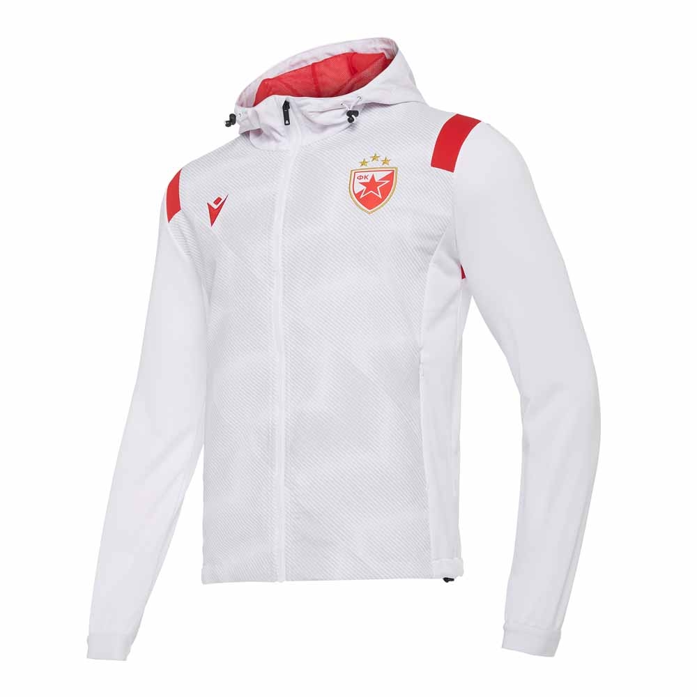 Click to view product details and reviews for 2020 2021 Red Star Belgrade Hooded Anthem Jacket White.