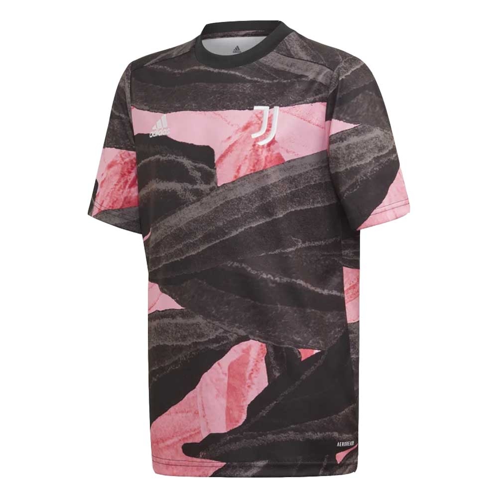 2020 2021 Juventus Pre Match Training Shirt Black Kids