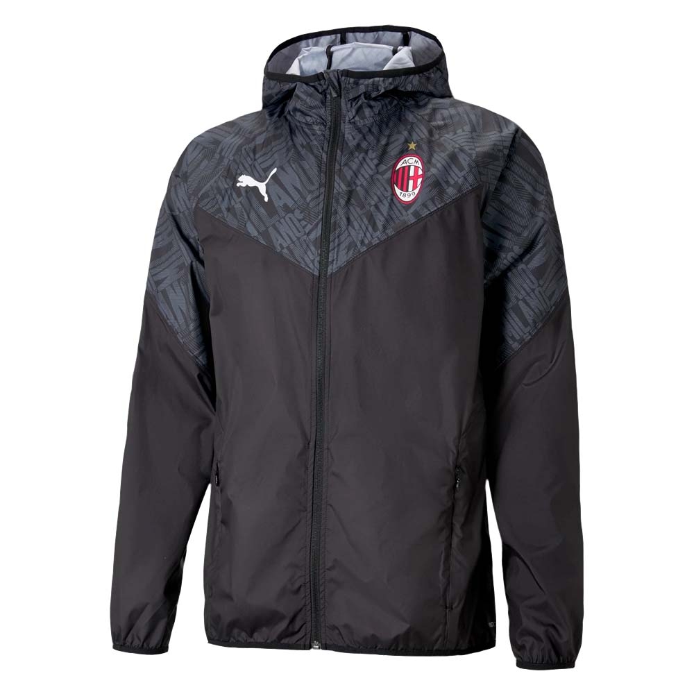 Click to view product details and reviews for 2020 2021 Ac Milan Warmup Jacket Black.