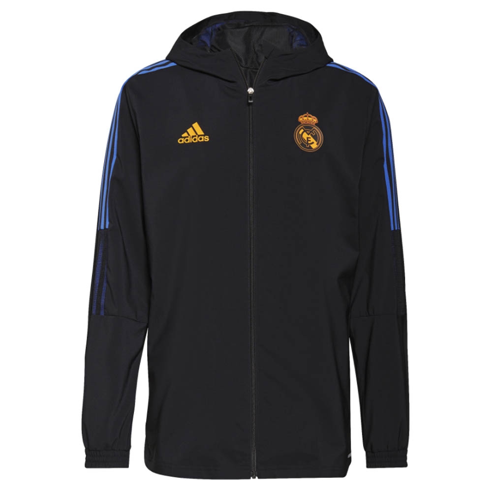 Real Madrid 2021-2022 Presentation Jacket (Black)