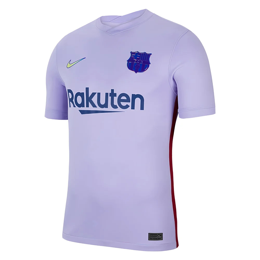 '21-'22 Barcelona Away Shirt (Kids) Polyester Made By: Nike Unisex Kids Purple Small