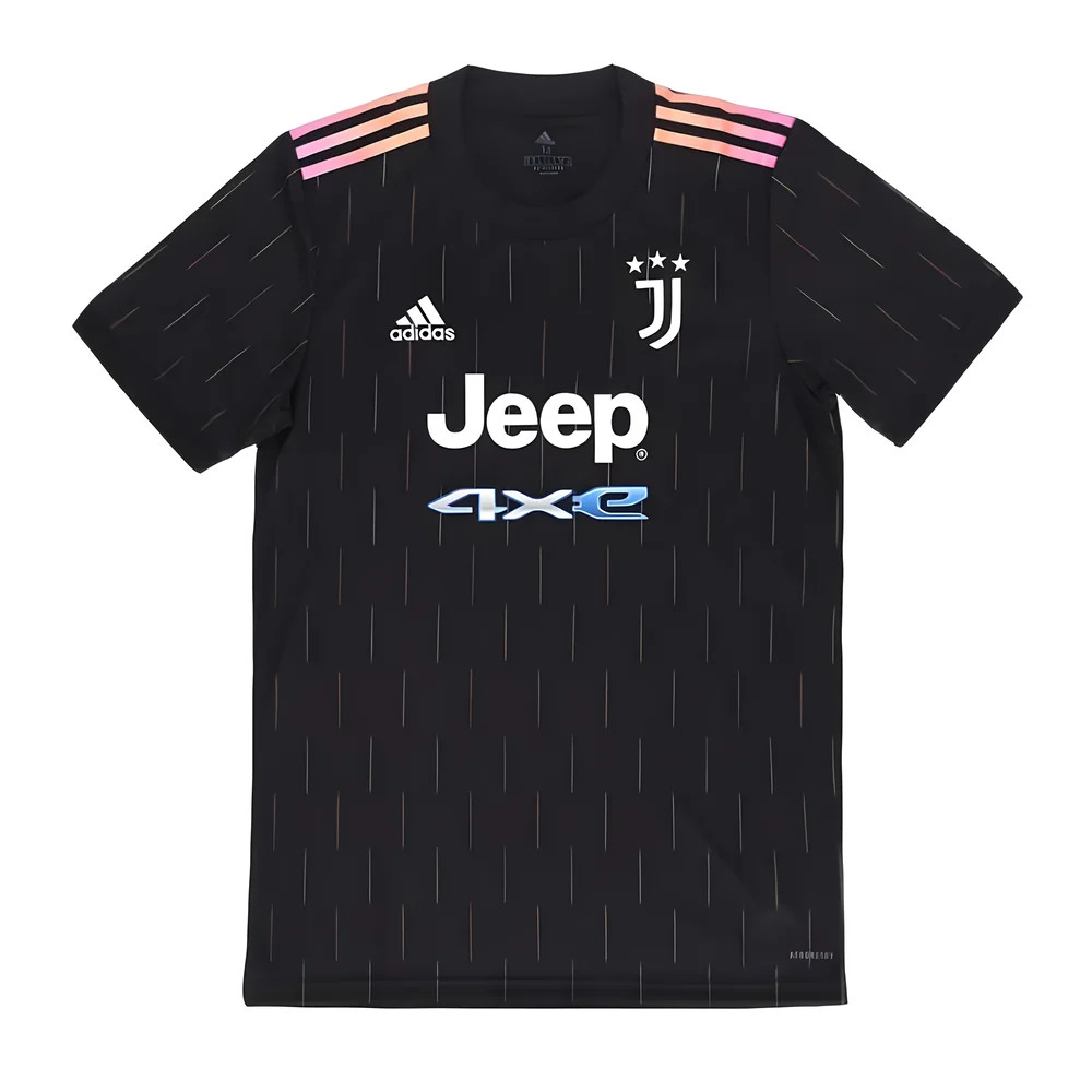 '21-'22 Juventus Away Shirt Polyester Made By: Adidas Men's Black Xxl