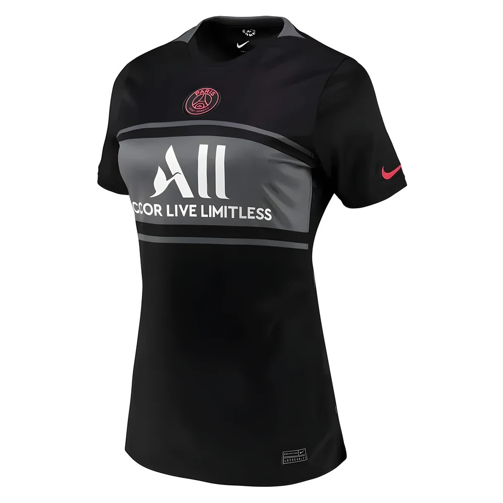 '21-'22 Psg 3Rd Shirt Polyester Made By: Nike Women's Black Large