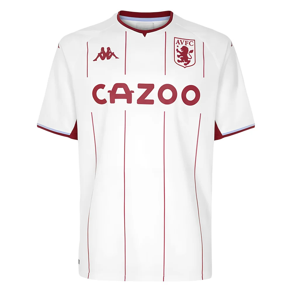 '21-'22 Aston Villa Away Shirt Polyester Made By: Kappa Men's White Extra Large