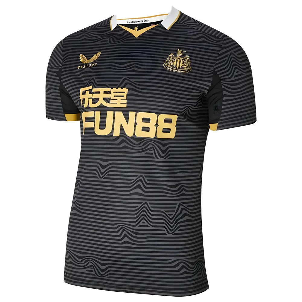 '21-'22 Newcastle United Away Shirt Polyester Made By: Castore Men's Black Medium