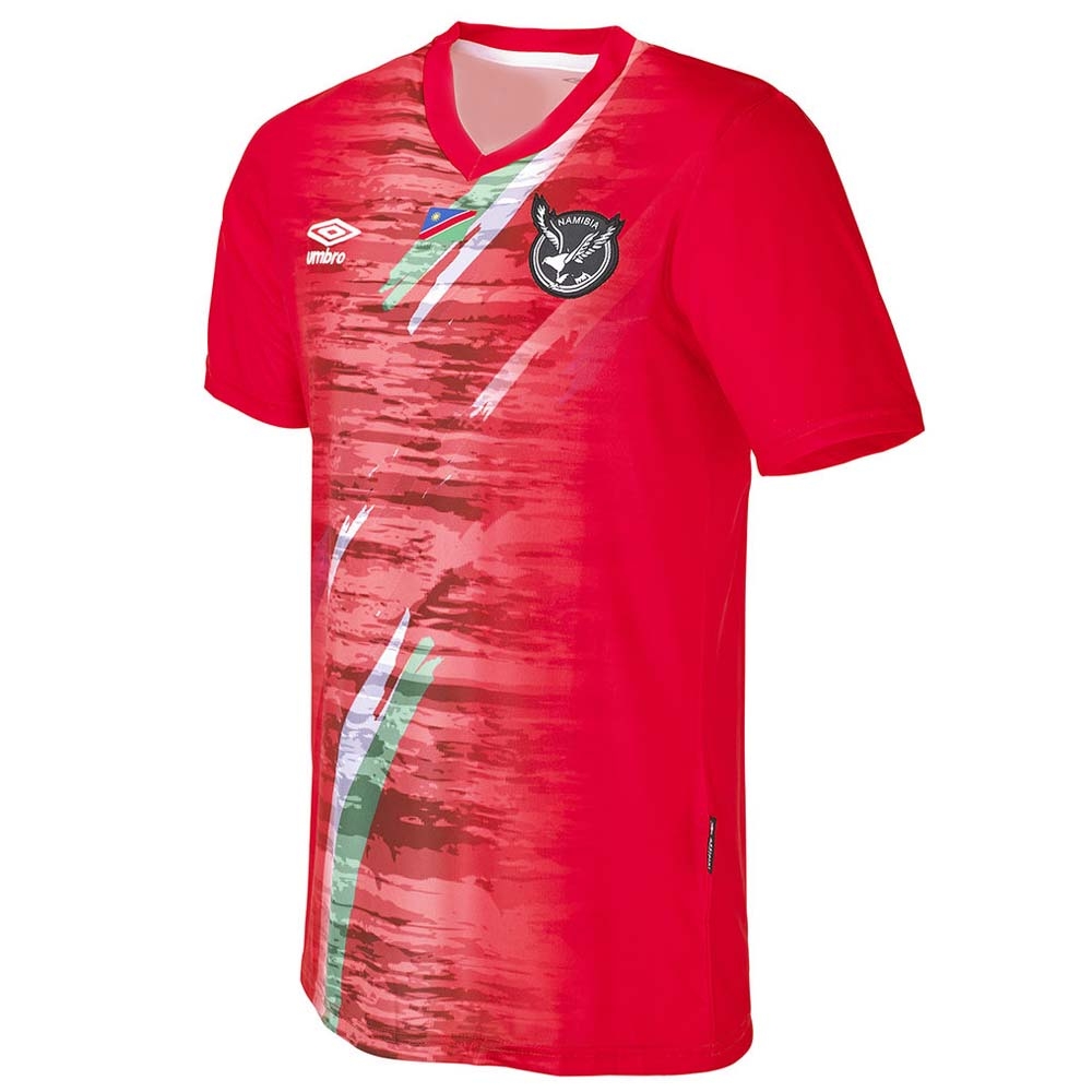 '21-'22 Namibia Home Shirt Polyester Made By: Umbro Men's Red Large