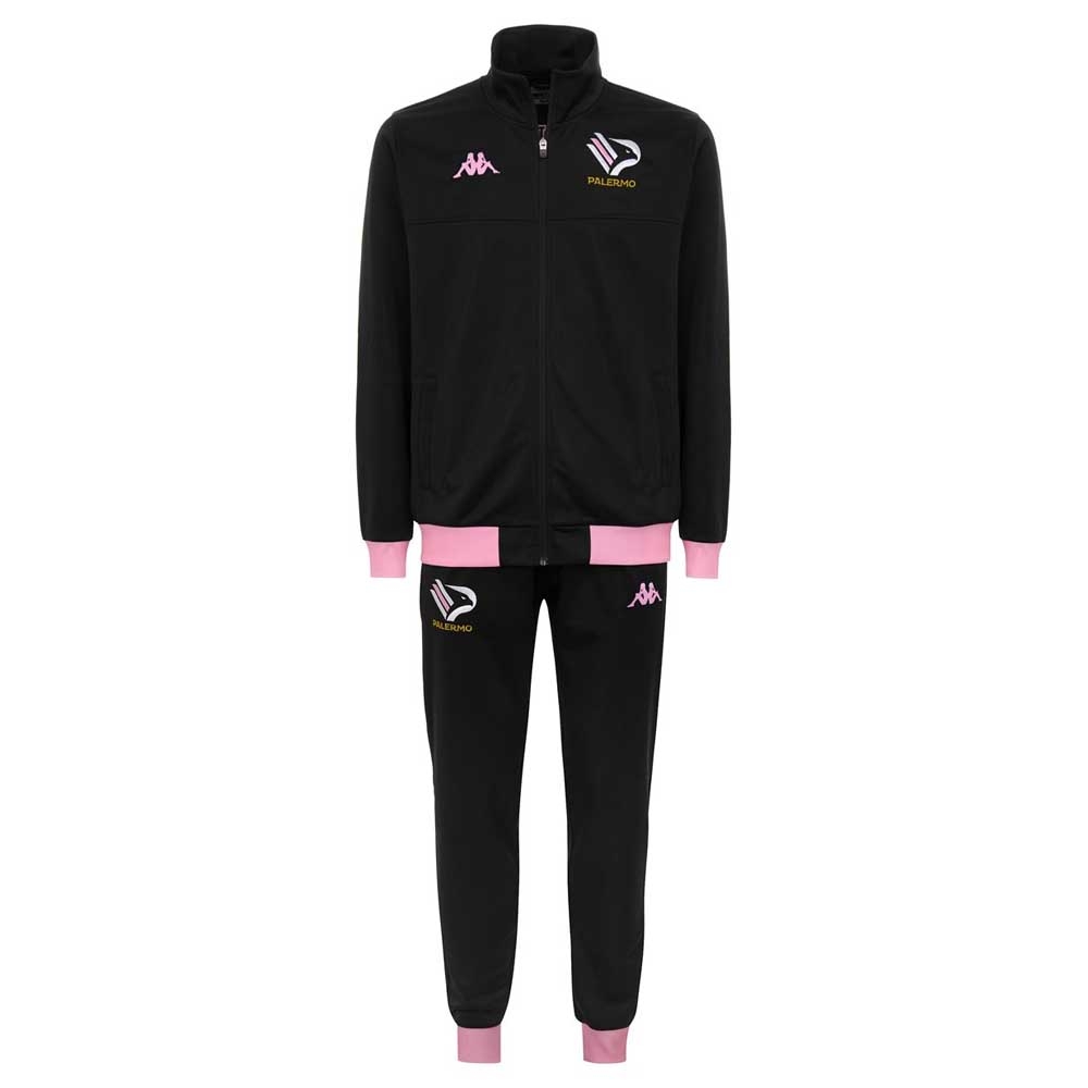 Palermo FC black presentation soccer tracksuit 2021 - Kappa