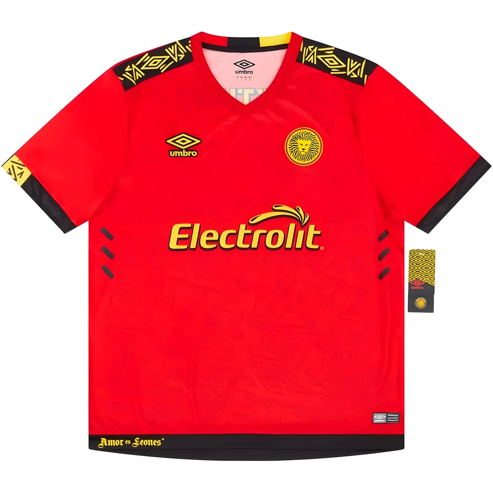 '20-'21 Leones Negros Udg Away Shirt Polyester Made By: Umbro Men's Red Extra Large