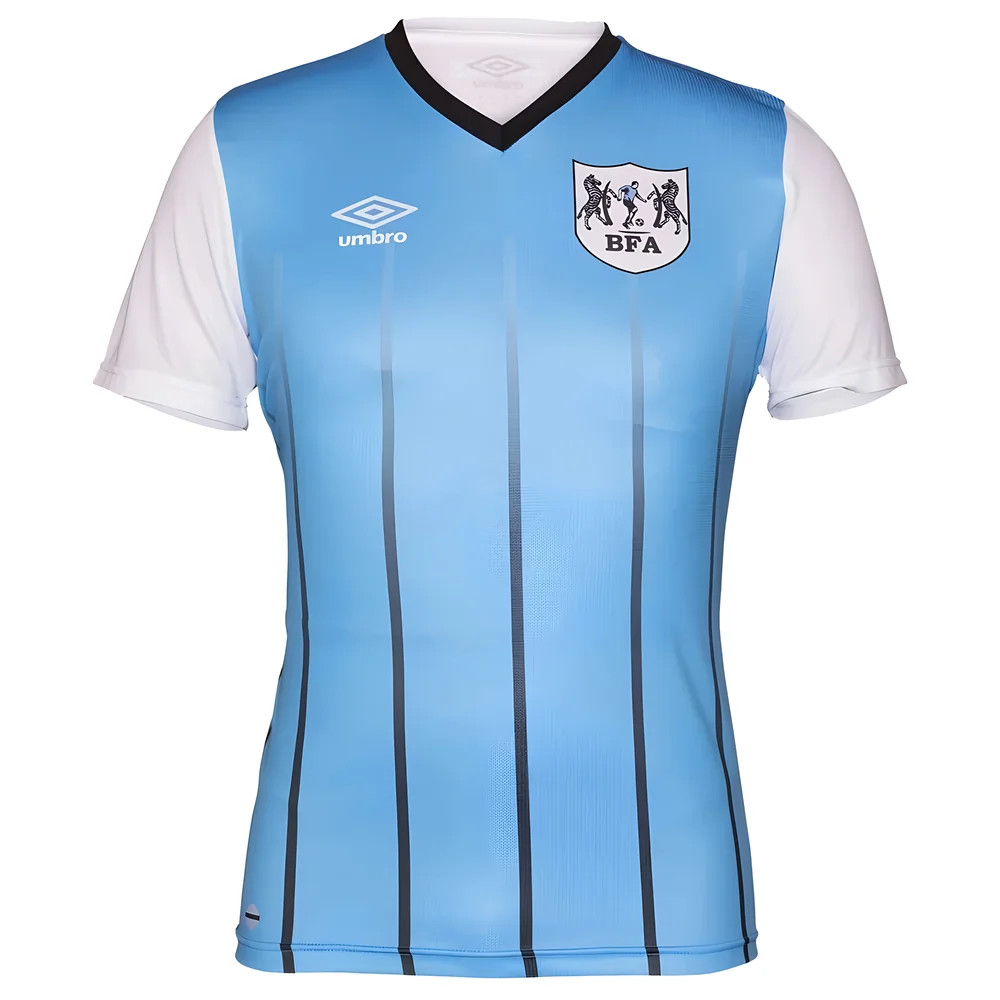 '21-'22 Botswana Home Shirt Polyester Made By: Umbro Men's Sky Blue Medium